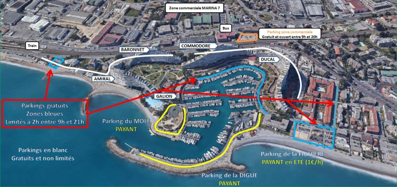 Dream French Riviera - Fame Marina Baie Des Anges Apartment Villeneuve-Loubet Luaran gambar